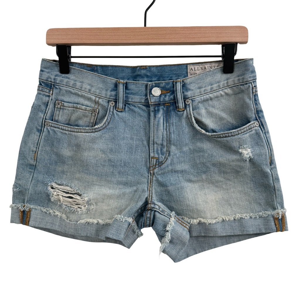 All Saints Light Blue Jean Shorts “Boys Fit”